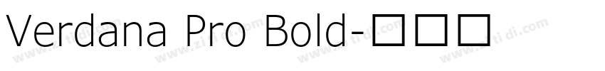 Verdana Pro Bold字体转换